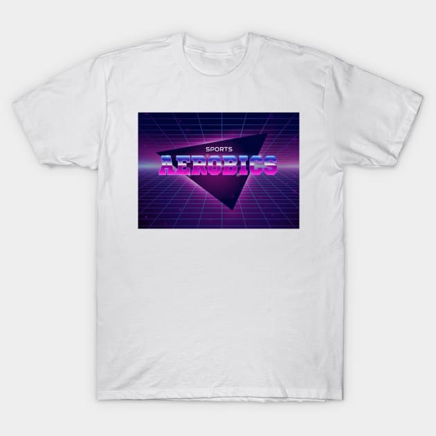 Aerobics Sports T-Shirt by Shop Ovov